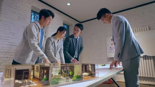 Discussion With Business team including real estate professionals architects and financial experts