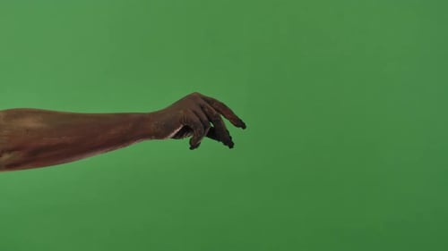 Creepy Zombie Hands Snap Their Fingers