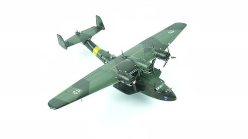 Assembly Model German Flying Boat Dornier Do.24 T In The Background.