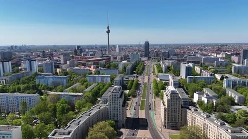Aerial view of Berlin, Germany.