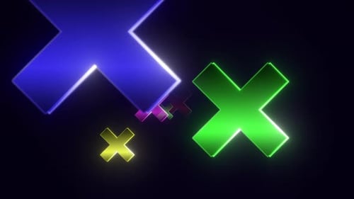 Colorful Crosses Abstract Vj Loop
