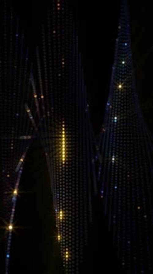 Abstract Flowing Digital Particle Streams Background