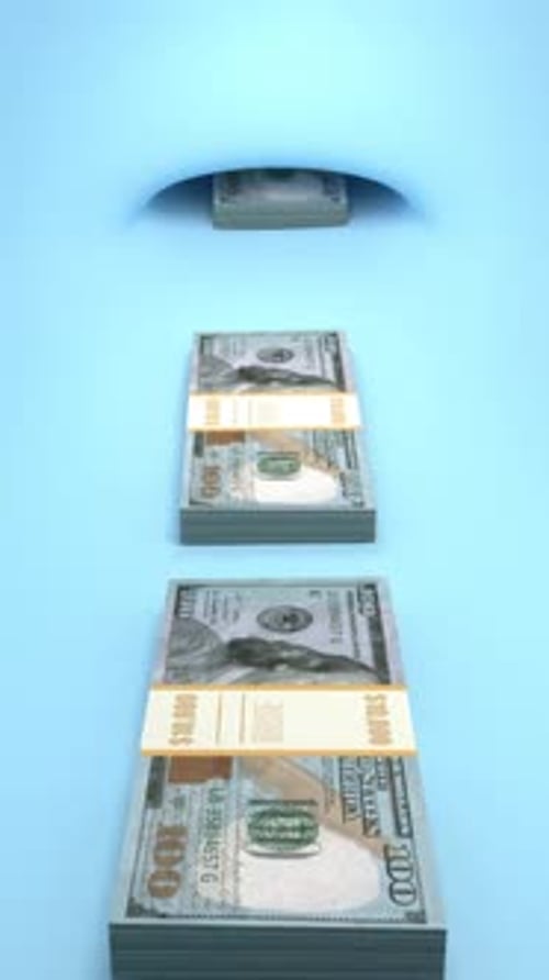 Stack Of Dollars Income Vertical