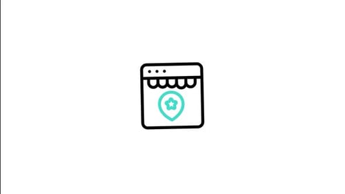 Animiertes Online-Shop-Symbol