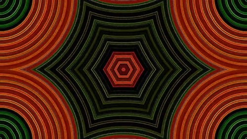 Abstract Colorful Kaleidoscope Expanding Geometric Motion Background Loop