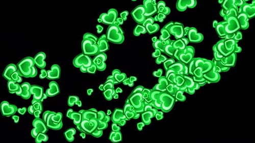 Flying Green Hearts