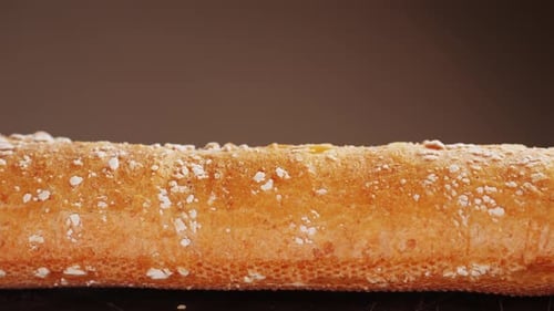 Crispy Golden Brown Artisan Bread Close-Up