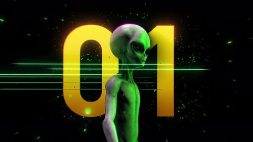 Alien Colour Strobe Countdown 01