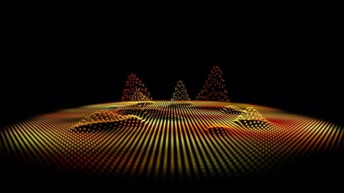 Abstract neon music background. Multicolored sound waves black background. Digital color audio wavef