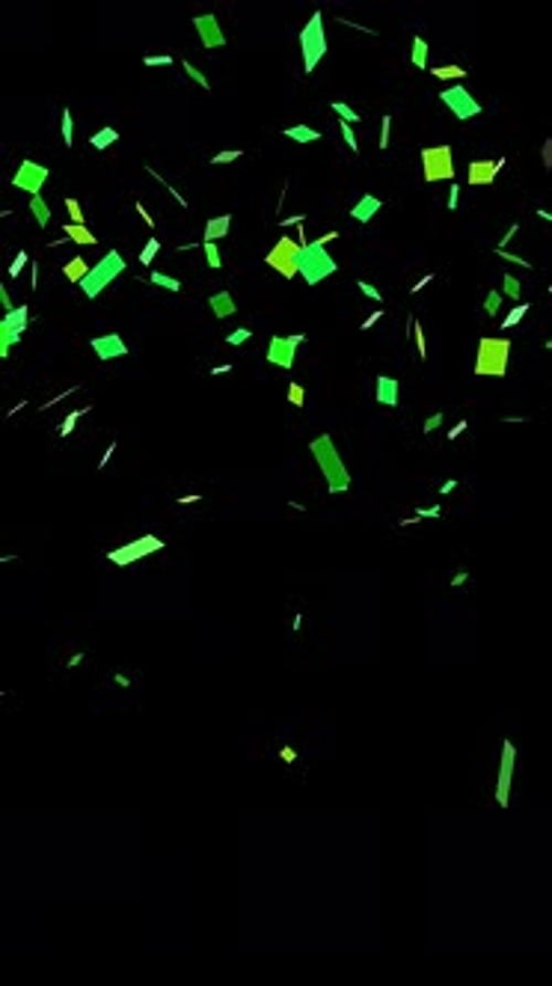 Saint Patrick's Day Green Confetti Vertical Overlay
