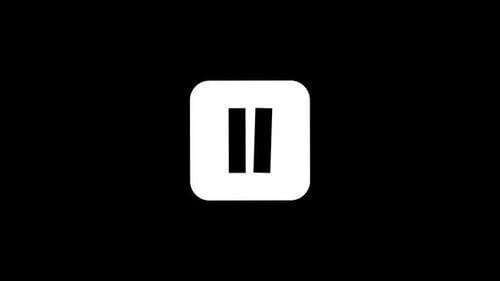 Creator Collection: Simple zoom in animation with the pause icon in a rounded square