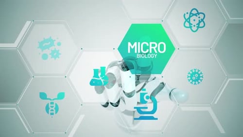 Microbiology touch screen animation