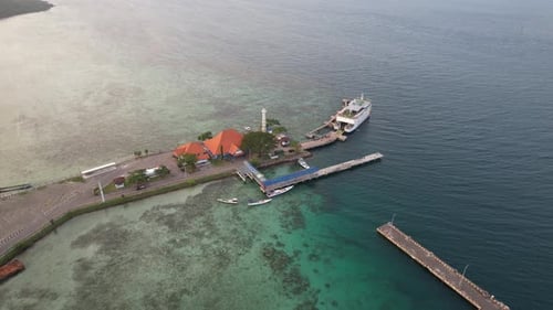 Ferry ship in Karimun Jawa Port