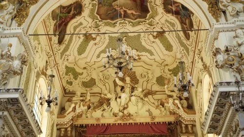 Interior View of a Christian Church