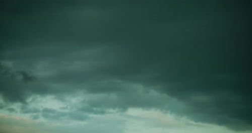 Moody Dark Storm Clouds Moving Across the Sky