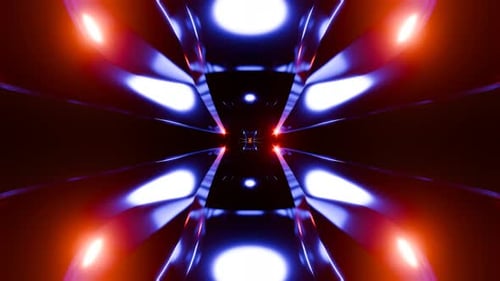 Pulsierender VJ Loop mit Neonlichtern sorgt für eine lebendige Disco-Atmosphäre