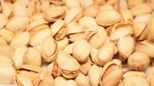 Heap of Fresh Pistachios Close Up
