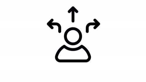 animação de ícone de linha de flexibilidade