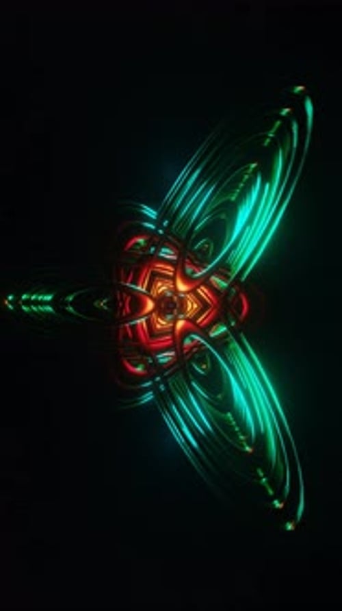 Vertical Video A Dazzling VJ Loop Featuring Rhythmic Neon Disco Strobes