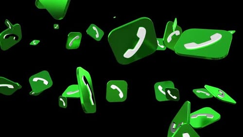 WhatsApp Icon 3d Loop