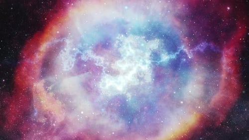 Abstract Cosmic Nebula Animated Background Loop