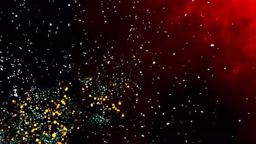 Abstract Glitter Particles Festive Background Loop