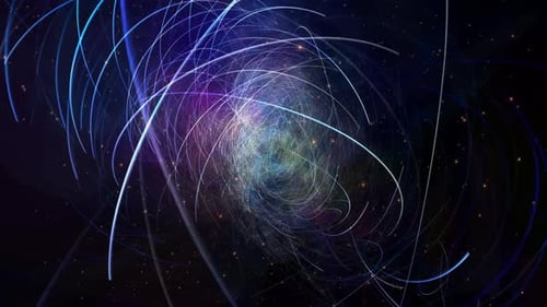 4k bunter Chaos-Weltraumnebel-Bewegungshintergrund