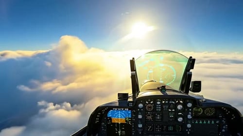 Fighter Pilot Cockpit View During Flying Hd