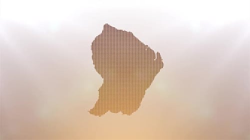 Digital Pixel Map Reveal Animation