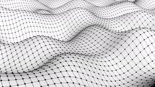 Wave Flow Intro Able Loop Endless, Schwarz, Gitter, Weiß