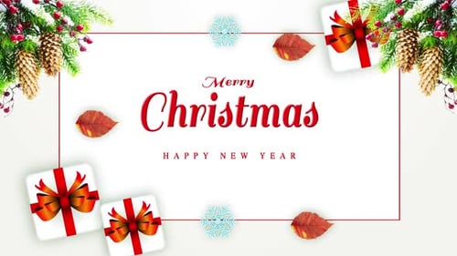 Christmas Card Background Loop