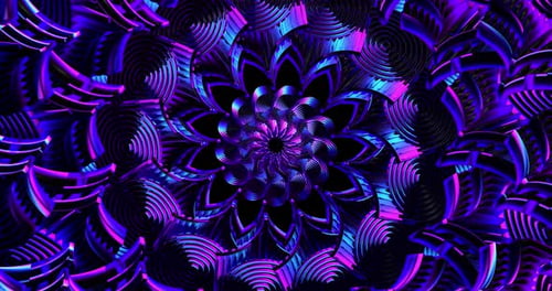 4K VJ Abstract Color Tunnel Loop Animation 10