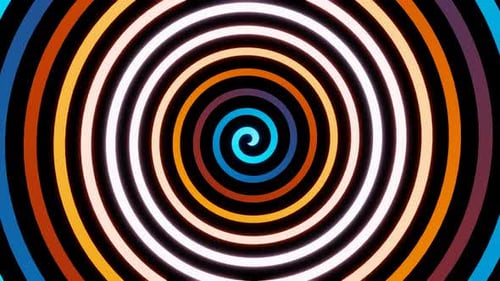 Colorful Illusion Rotating Circle Vj Loop Animation