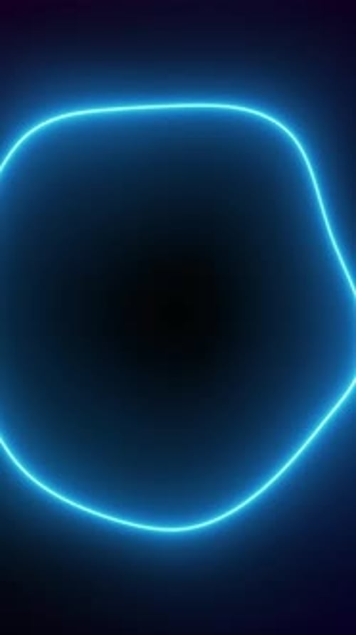 Vertical Abstract Neon Glowing Shape Background Animation