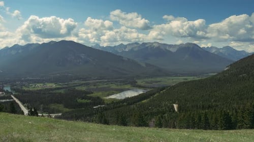 Timelapse of Bow Valley in Banff National Park