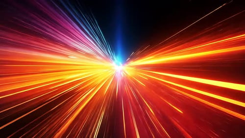 Explosiver Ausbruch lebendiger Lichtstrahlen (1)