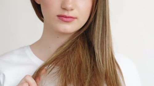Hair Problem Beauty Care Woman Dry Damaged Ends