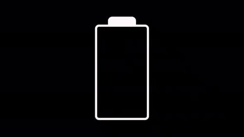 Battery Charging Indicator Flat Design Animation