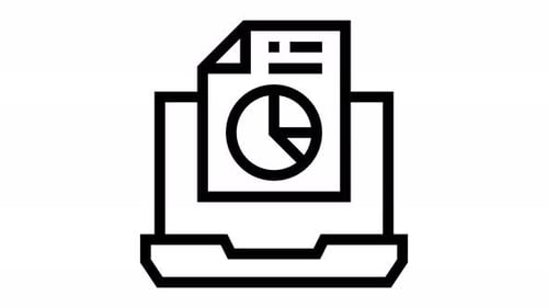 report line icon animation