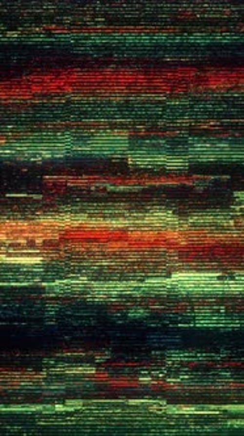Digital Glitch Abstract Noise Vertical Loop