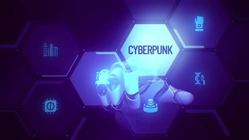Cyberpunk-Touchscreen-Animation