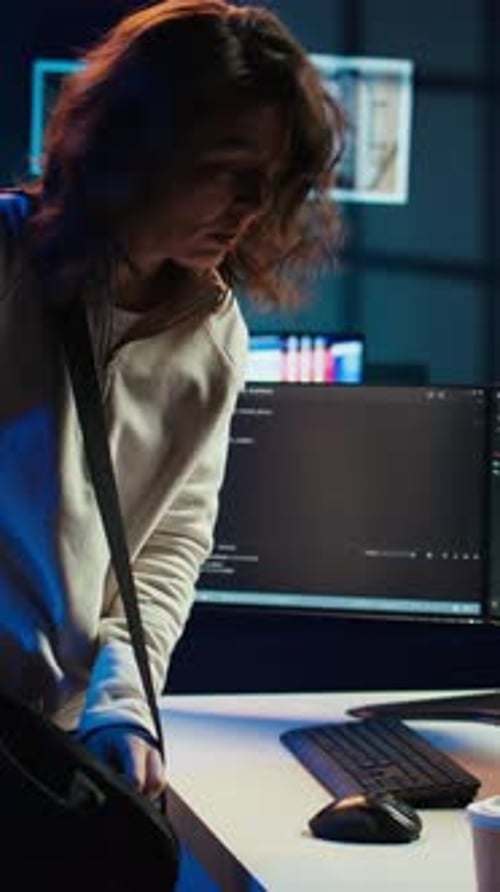 Vertical Video IT Expert Starting Job Shift Ready to Design and Develop Software Applications