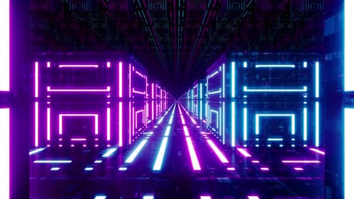 Digital Cubes Cyber Space Loop