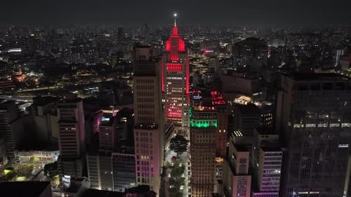 Incrível horizonte de São Paulo no centro de São Paulo, Brasil.