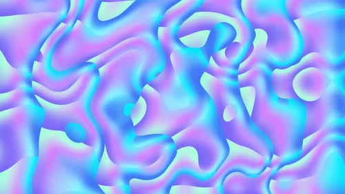 Fluid Holographic Abstract Liquid Motion Background