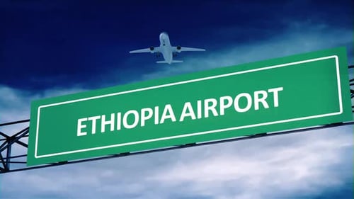 Ethiopia Airport Road Signs