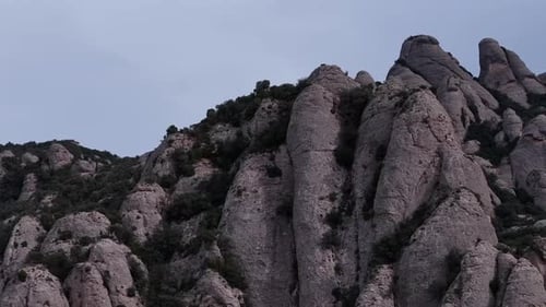 Aerial view of Montserrat, Spain