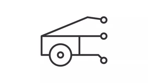 AI autopilot ui icon line animation