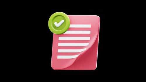 Animation 3D réussie de la soumission du formulaire