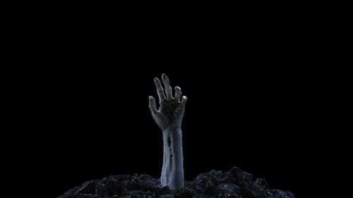 Rising Undead Hand Gives Thumbs Up Animation